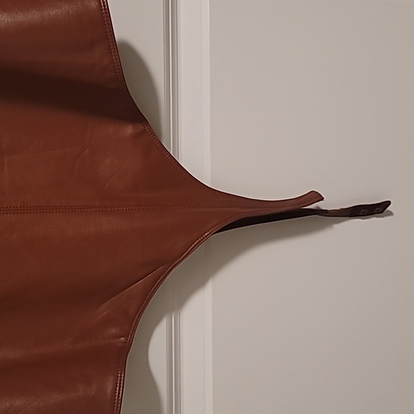 Shine Star Faux Leather Bodysuit - Picture 4 of 7